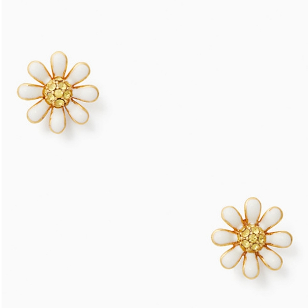 ♠️Kate Spade Dazzling Daisies Flower Stud Earrings White NWT